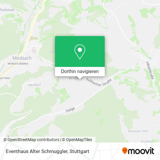 Eventhaus Alter Schmuggler Karte