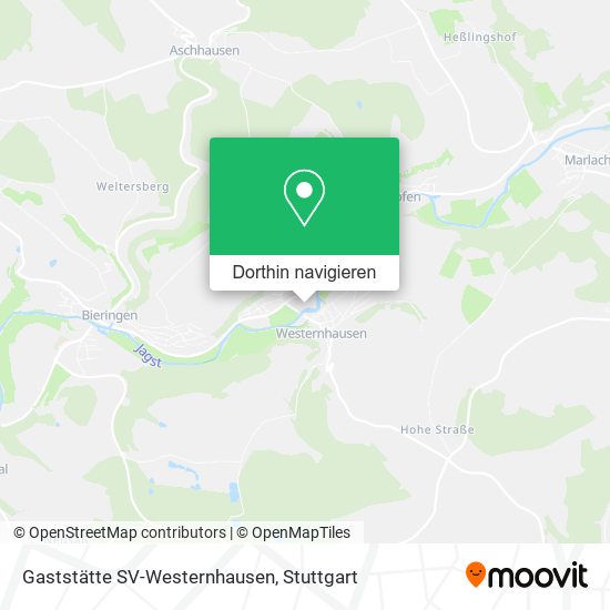 Gaststätte SV-Westernhausen Karte