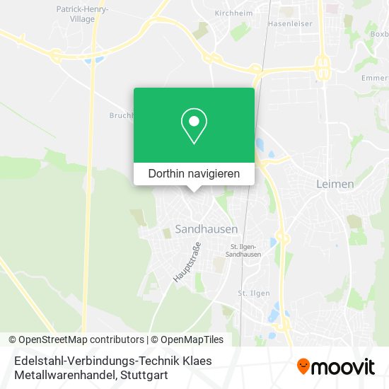Edelstahl-Verbindungs-Technik Klaes Metallwarenhandel Karte