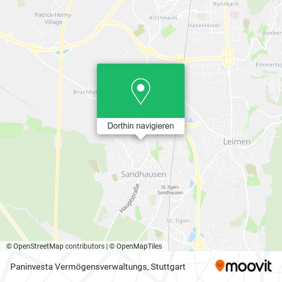 Paninvesta Vermögensverwaltungs Karte
