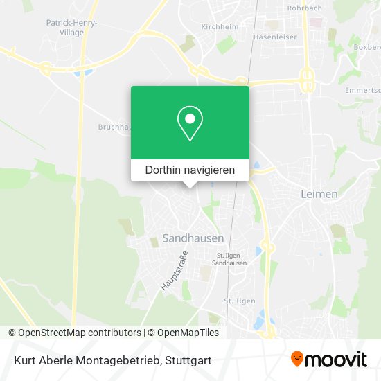 Kurt Aberle Montagebetrieb Karte