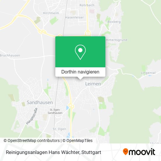 Reinigungsanlagen Hans Wächter Karte