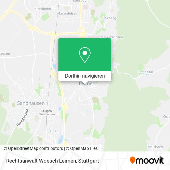 Rechtsanwalt Woesch Leimen Karte