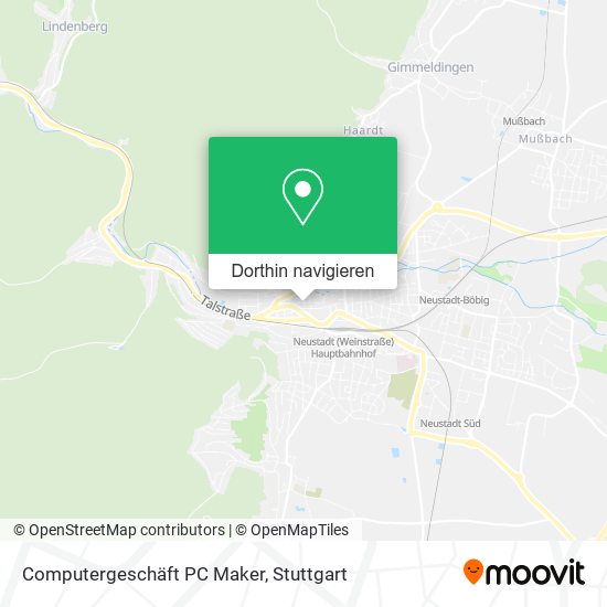 Computergeschäft PC Maker Karte