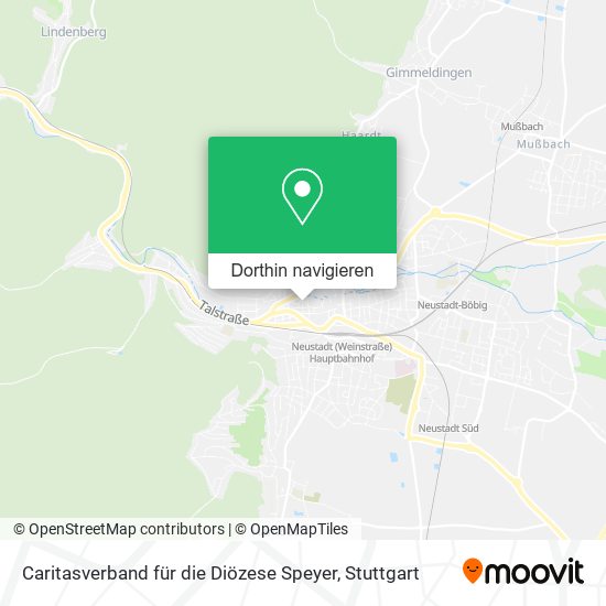 Caritasverband für die Diözese Speyer Karte