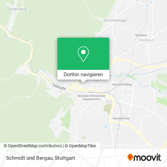 Schmidt und Bergau Karte