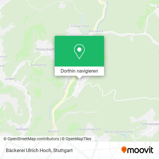 Bäckerei Ulrich Hoch Karte