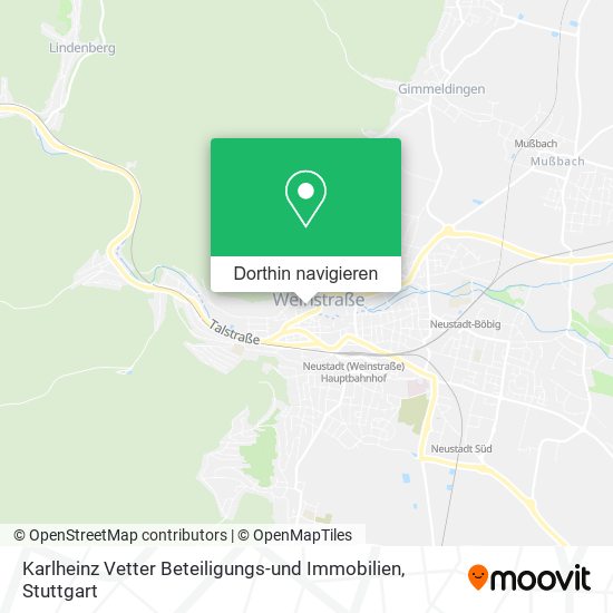Karlheinz Vetter Beteiligungs-und Immobilien Karte