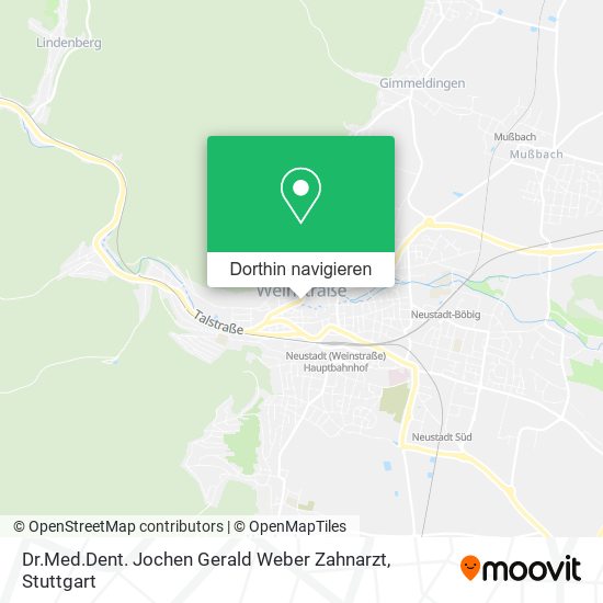 Dr.Med.Dent. Jochen Gerald Weber Zahnarzt Karte