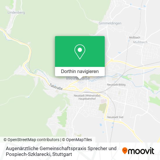 Augenärztliche Gemeinschaftspraxis Sprecher und Pospiech-Szklarecki Karte