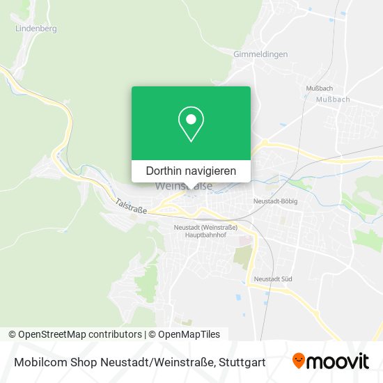 Mobilcom Shop Neustadt / Weinstraße Karte
