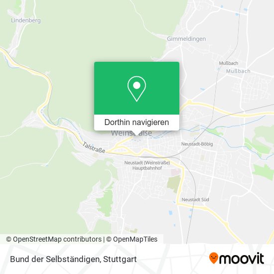 Bund der Selbständigen Karte