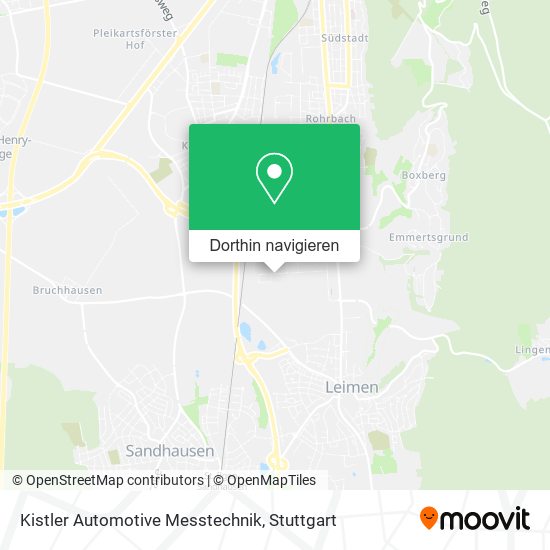 Kistler Automotive Messtechnik Karte