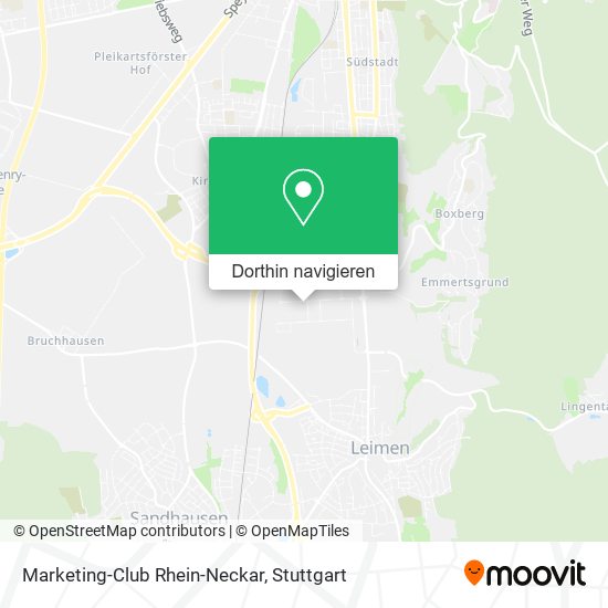Marketing-Club Rhein-Neckar Karte