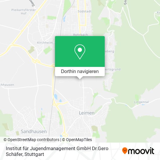 Institut für Jugendmanagement GmbH Dr.Gero Schäfer Karte