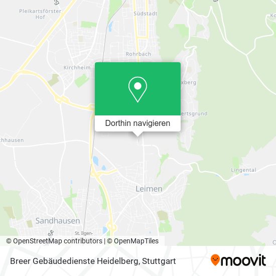 Breer Gebäudedienste Heidelberg Karte