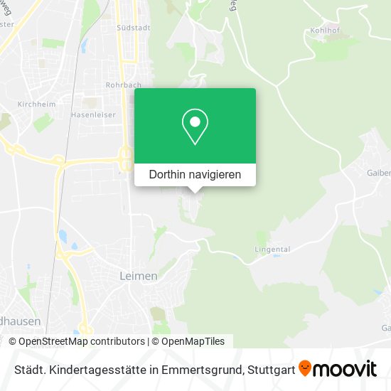 Städt. Kindertagesstätte in Emmertsgrund Karte