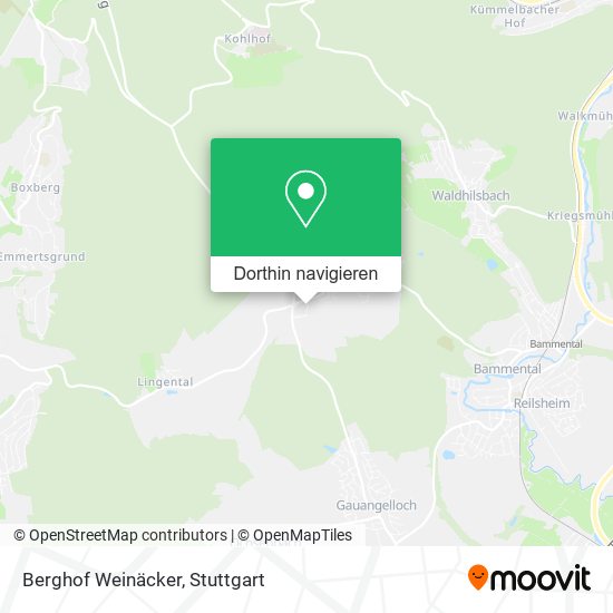 Berghof Weinäcker Karte