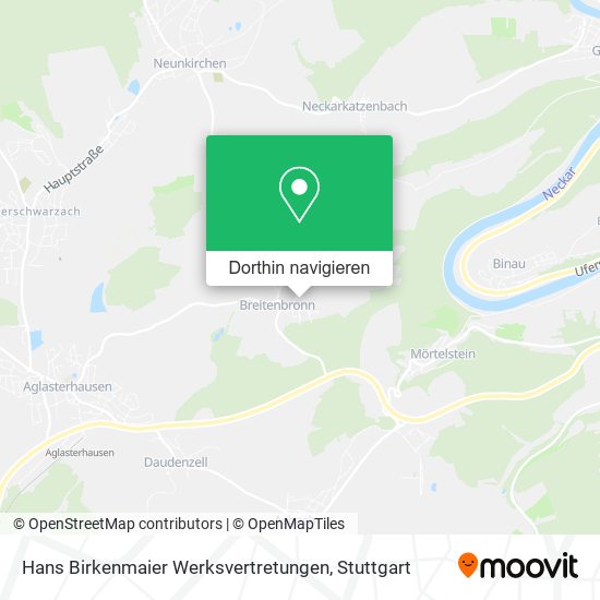 Hans Birkenmaier Werksvertretungen Karte
