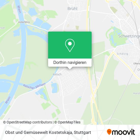 Obst und Gemüsewelt Kostetskaja Karte