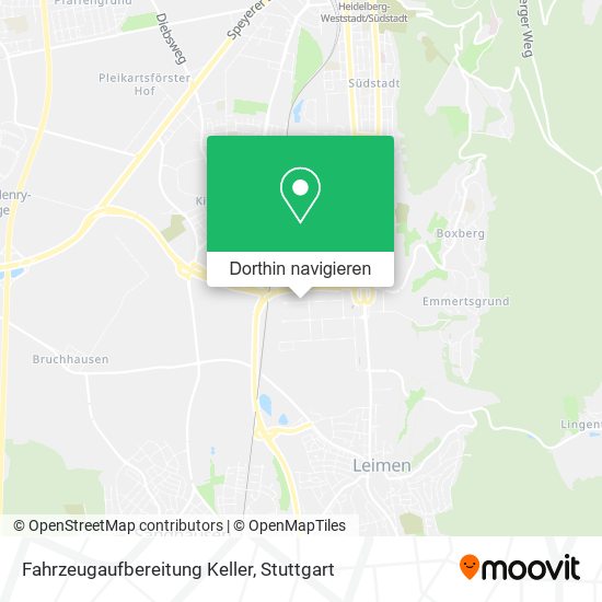 Fahrzeugaufbereitung Keller Karte