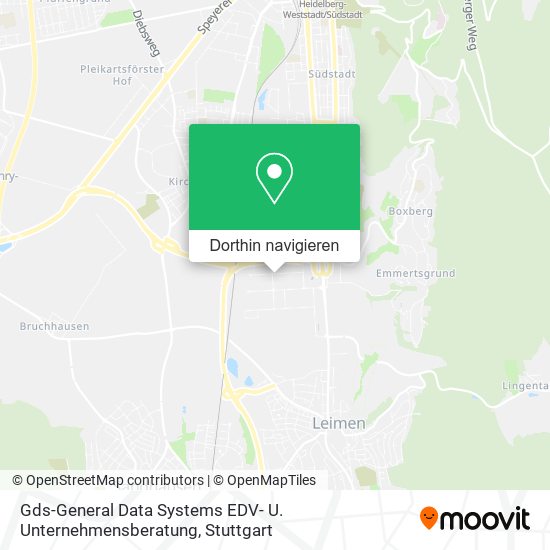 Gds-General Data Systems EDV- U. Unternehmensberatung Karte