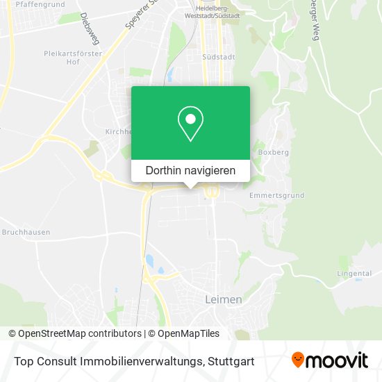 Top Consult Immobilienverwaltungs Karte