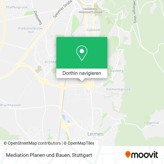 Mediation Planen und Bauen Karte