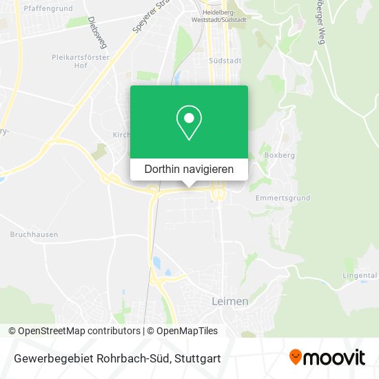 Gewerbegebiet Rohrbach-Süd Karte