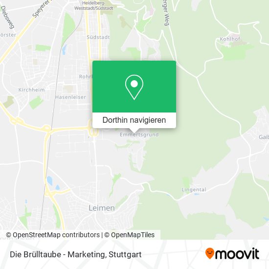 Die Brülltaube - Marketing Karte