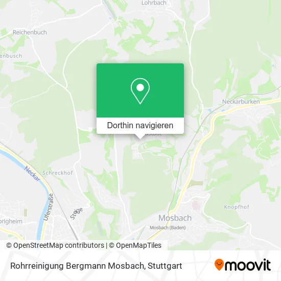 Rohrreinigung Bergmann Mosbach Karte