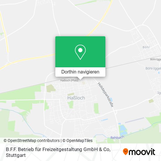 B.F.F. Betrieb für Freizeitgestaltung GmbH & Co Karte