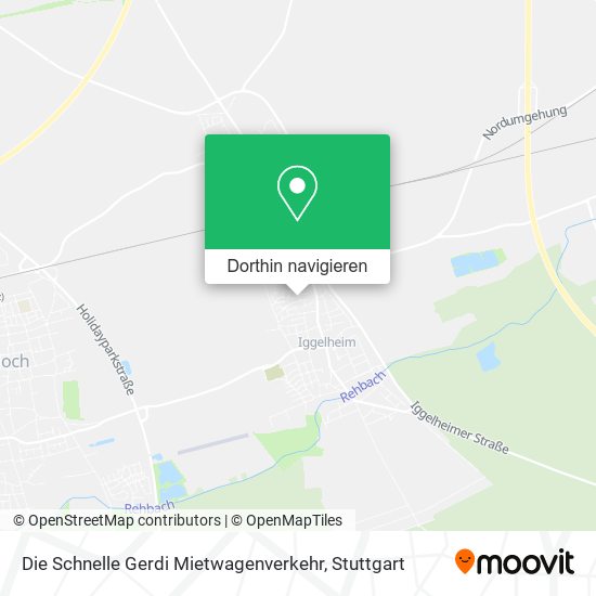 Die Schnelle Gerdi Mietwagenverkehr Karte