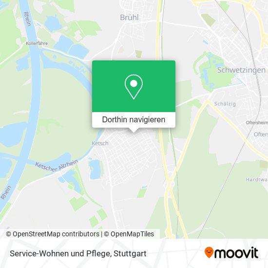 Service-Wohnen und Pflege Karte