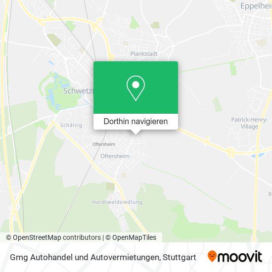 Gmg Autohandel und Autovermietungen Karte