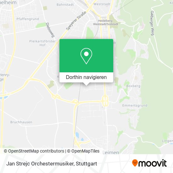 Jan Strejc Orchestermusiker Karte