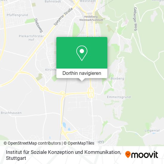 Institut für Soziale Konzeption und Kommunikation Karte