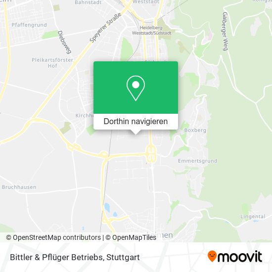 Bittler & Pflüger Betriebs Karte