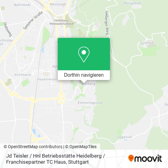 Jd Teisler / Hnl Betriebsstätte Heidelberg / Franchisepartner TC Haus Karte