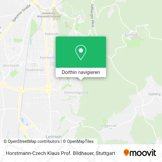 Horstmann-Czech Klaus Prof. Bildhauer Karte