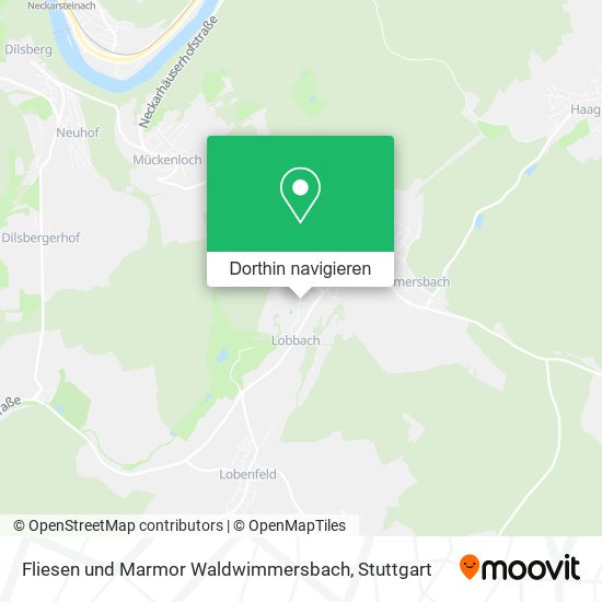 Fliesen und Marmor Waldwimmersbach Karte