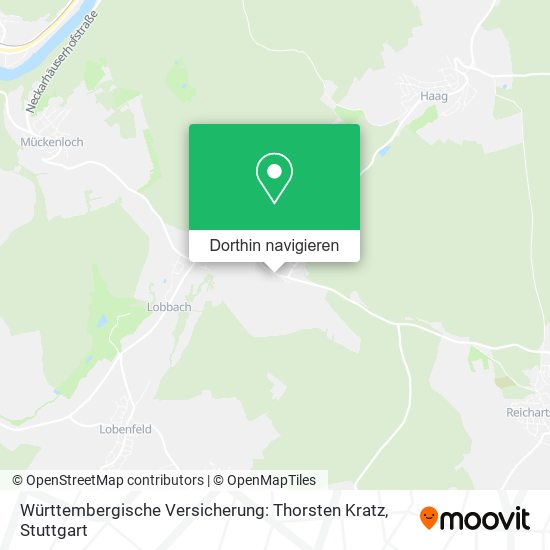 Württembergische Versicherung: Thorsten Kratz Karte