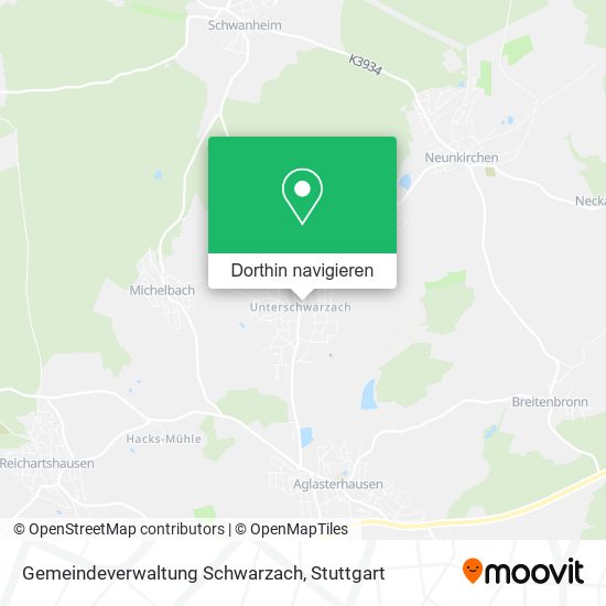 Gemeindeverwaltung Schwarzach Karte