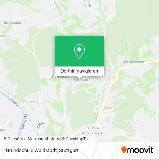 Grundschule Waldstadt Karte