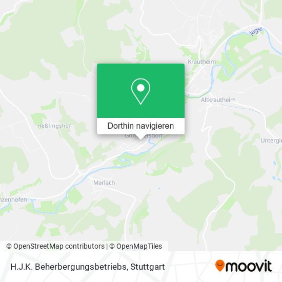 H.J.K. Beherbergungsbetriebs Karte