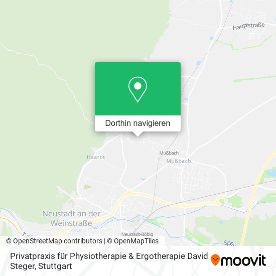 Privatpraxis für Physiotherapie & Ergotherapie David Steger Karte