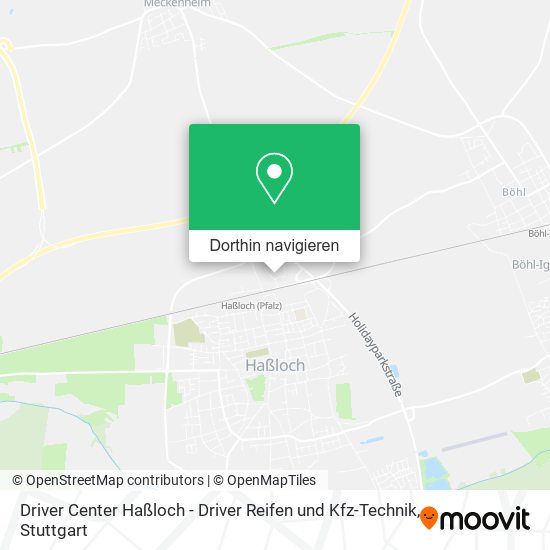 Driver Center Haßloch - Driver Reifen und Kfz-Technik Karte