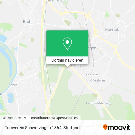 Turnverein Schwetzingen 1864 Karte