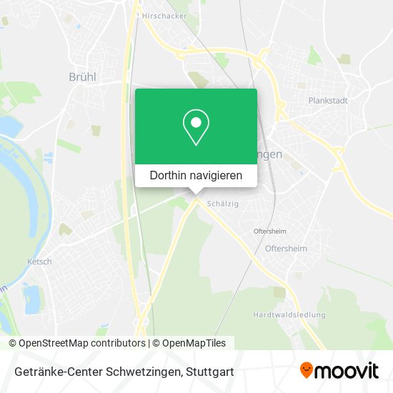 Getränke-Center Schwetzingen Karte