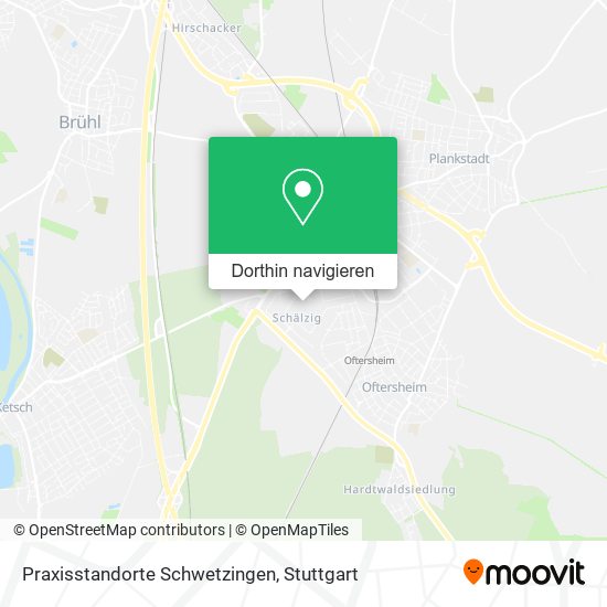 Praxisstandorte Schwetzingen Karte